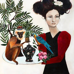 A Lot On Her Plate (Framed)