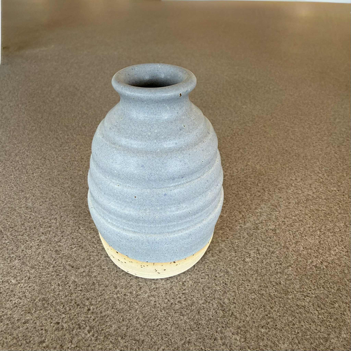 Budette Vase Satin Blues #1