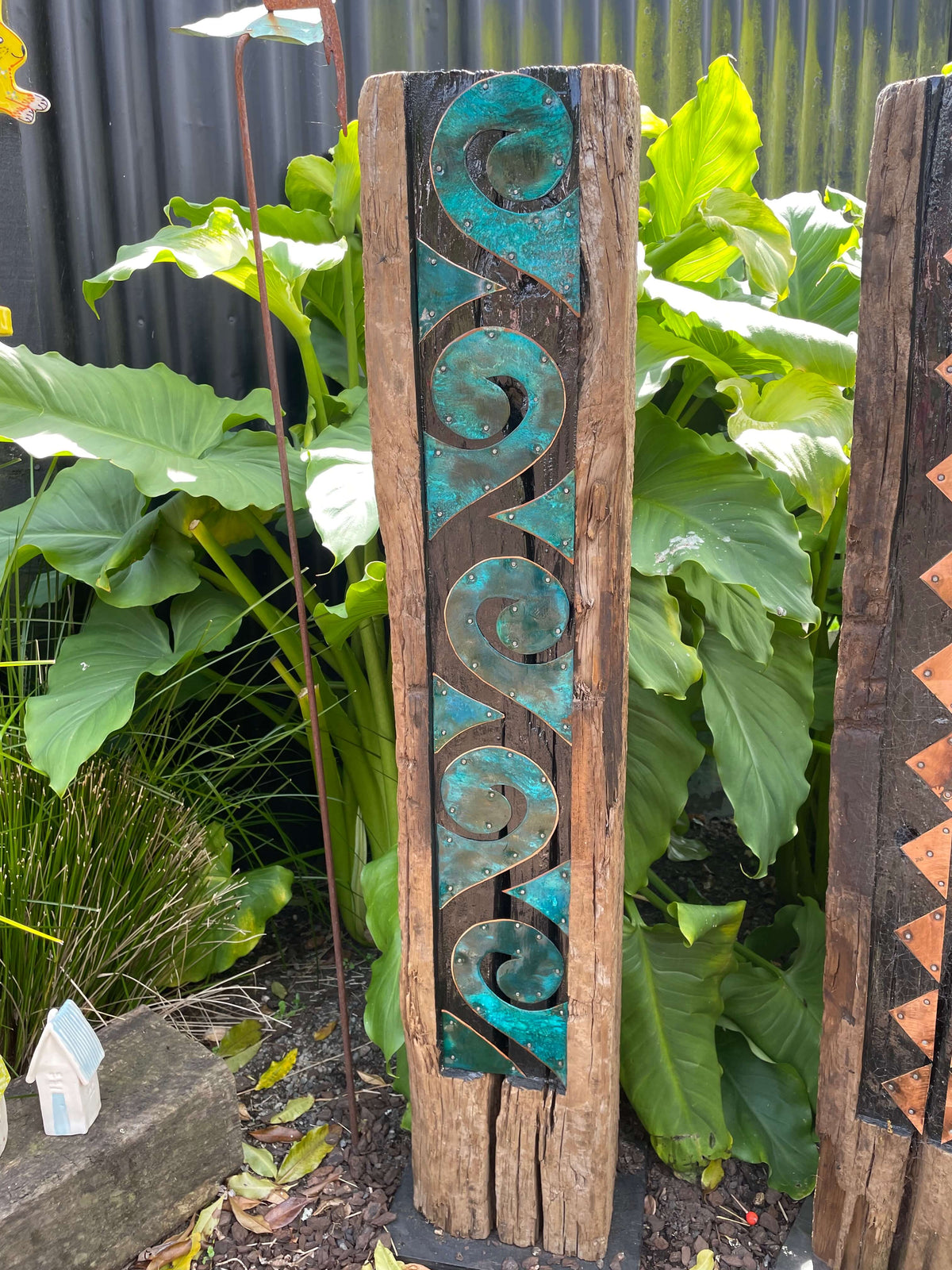 Blue patina Koru