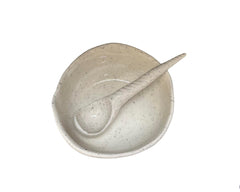 Bowl + Spoon - Sand White