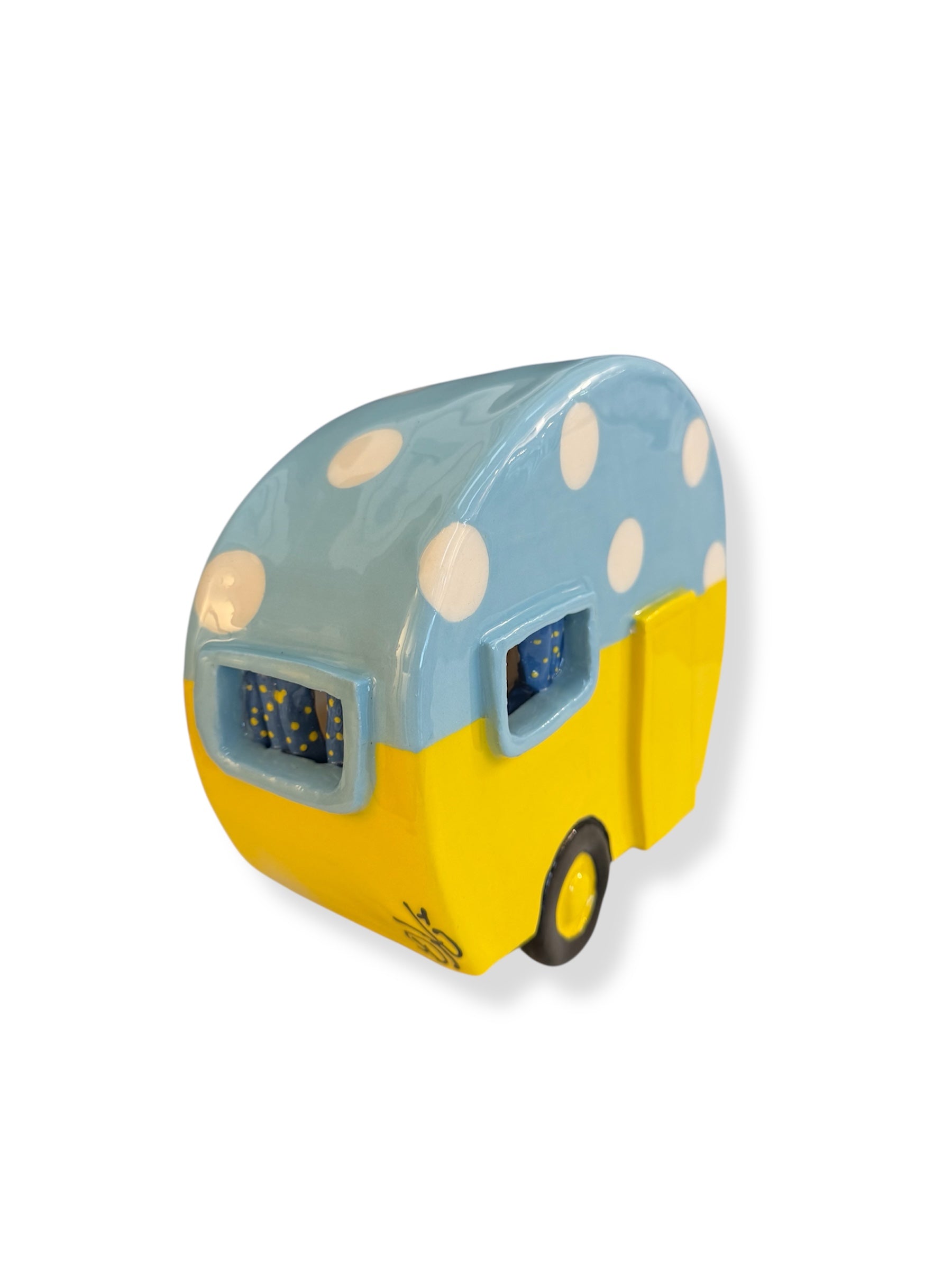 Caravan Yellow/Blue/White Dot